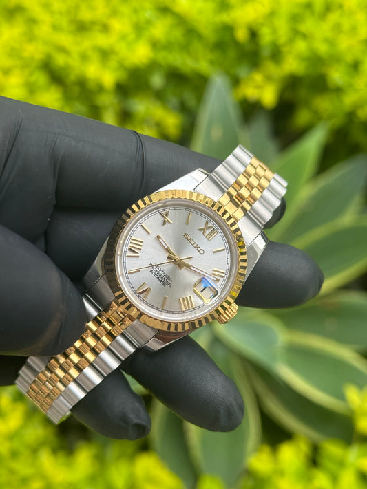 Pearl Two Tone DateJust W/ Roman Numeral Mod - Out of Stock (Available for Custom Order)