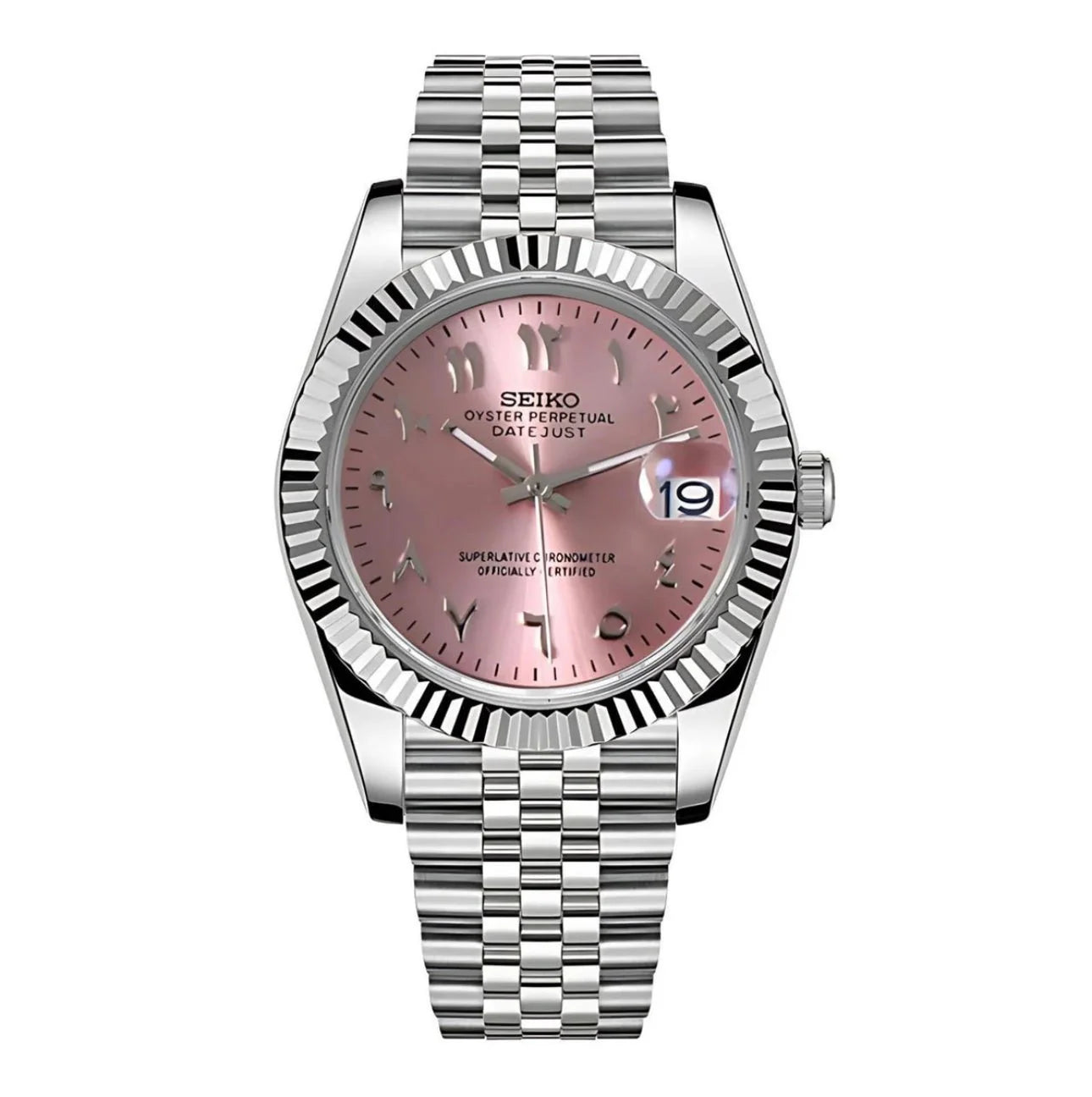 DateJust Mod Pink Arabic