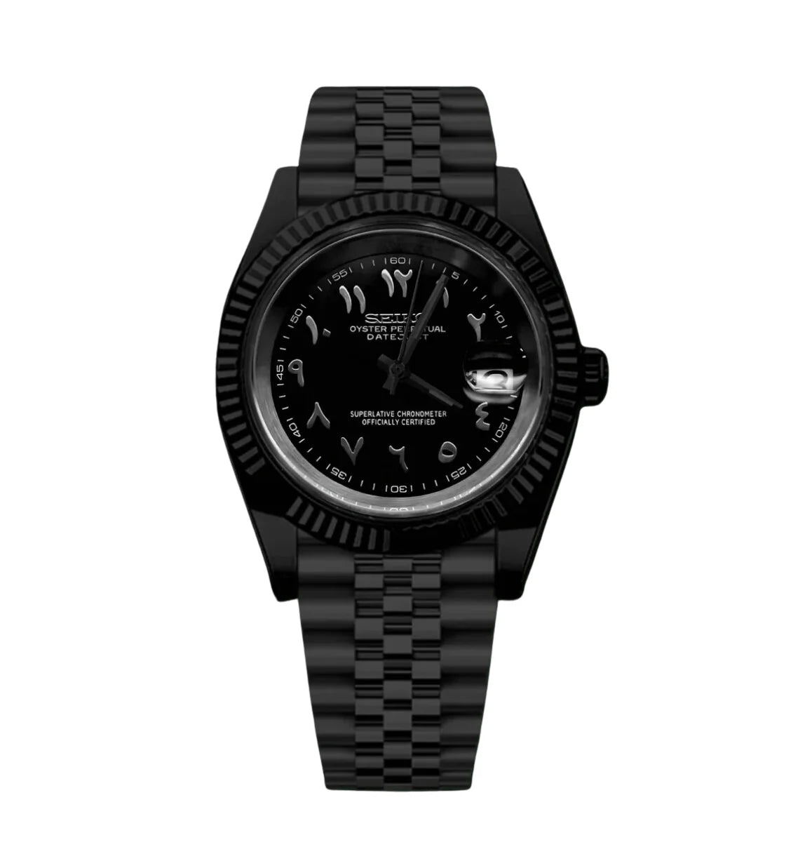 DateJust Mod Midnight Black Arabic