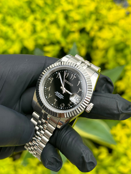 DateJust W/Black Arabic Dial - Out of Stock (Available for Custom Order)