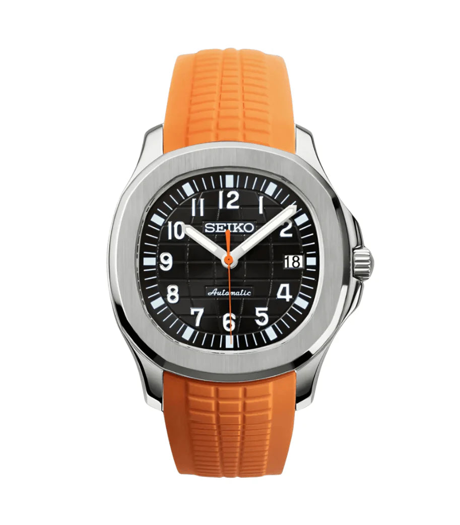 Aquanaut Mod Fire Orange W/Black Dial