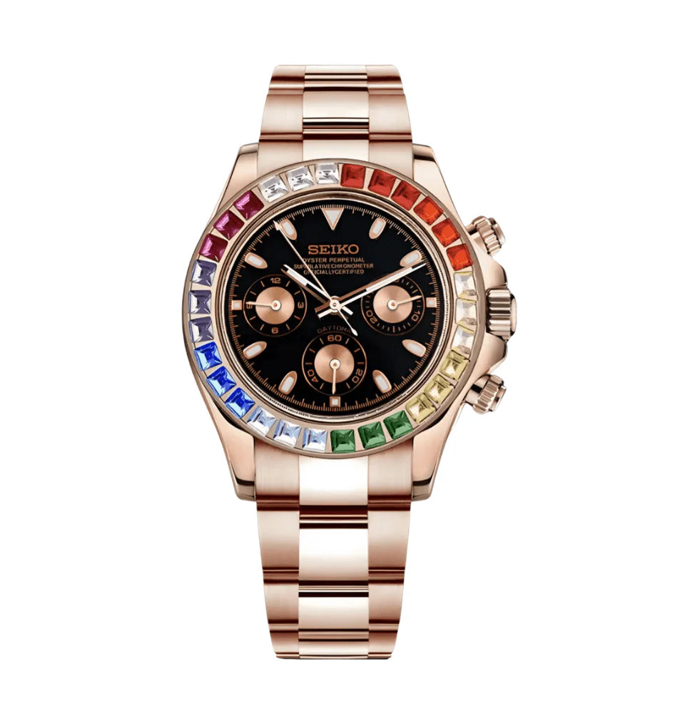 Daytona Mod Rainbow Rose Gold