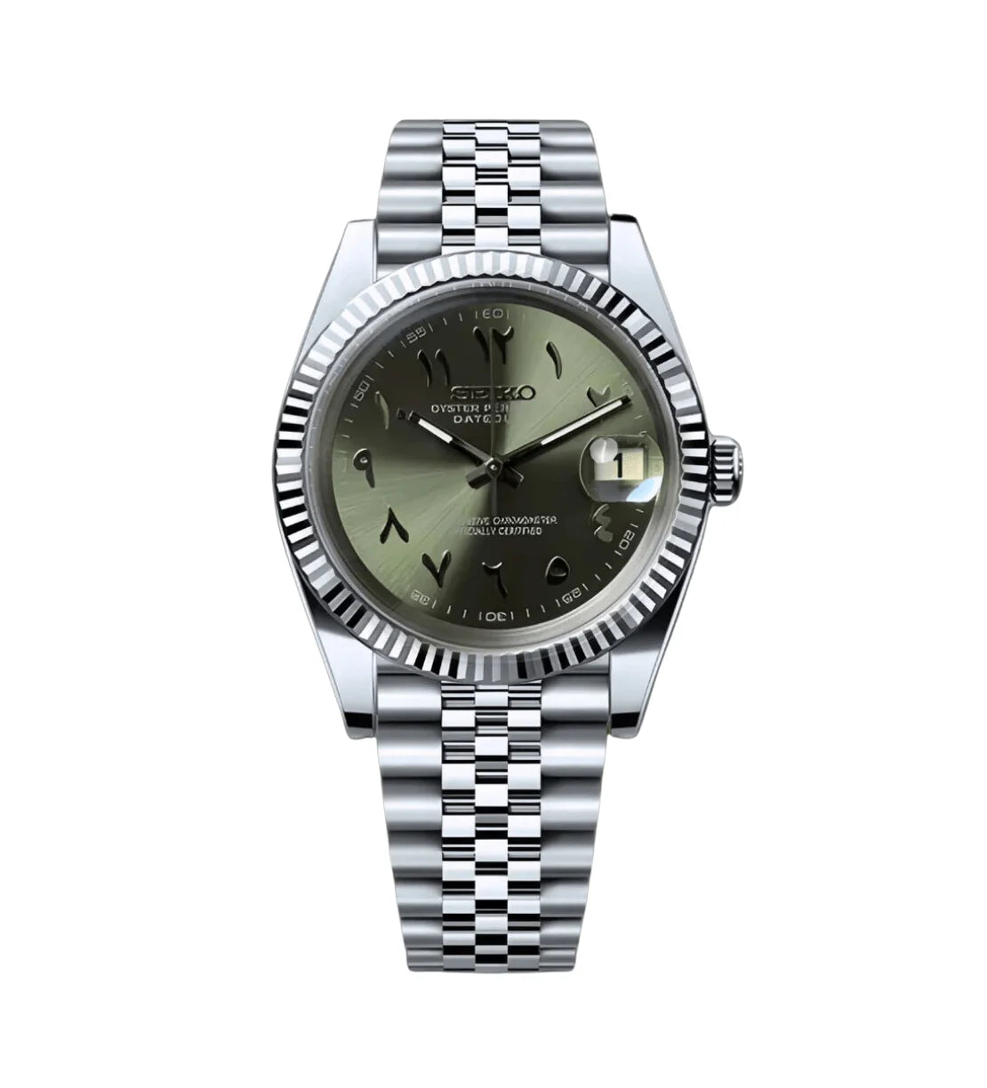 DateJust Mod Olive Green Arabic v2