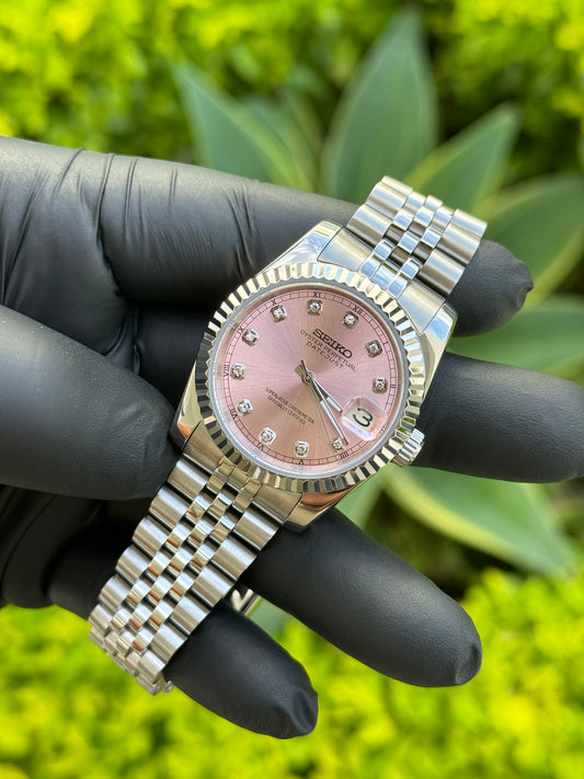 Baby Pink DateJust W/Diamond Mod - 36mm In Stock