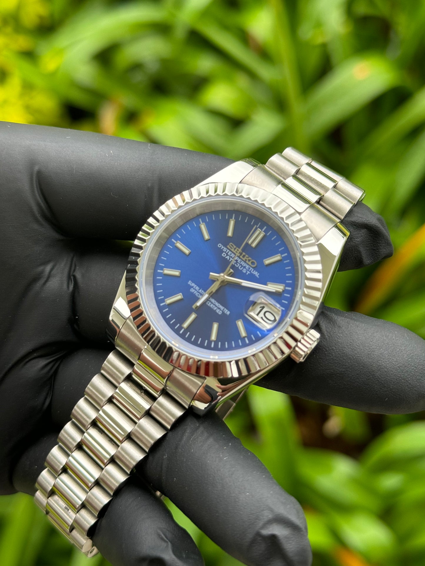 Blue DateJust Mod - Out of Stock (Available for Custom Order)