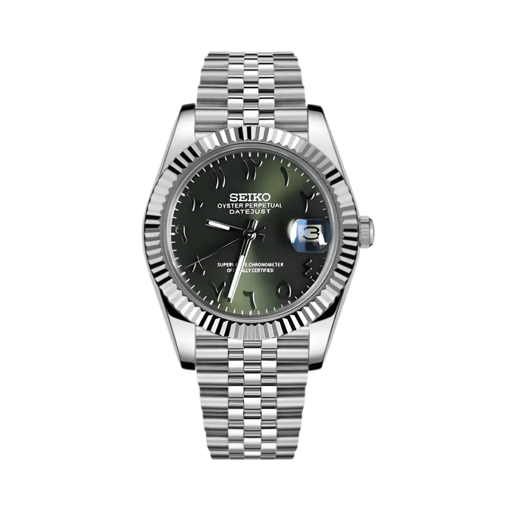 DateJust Mod Olive Green Arabic