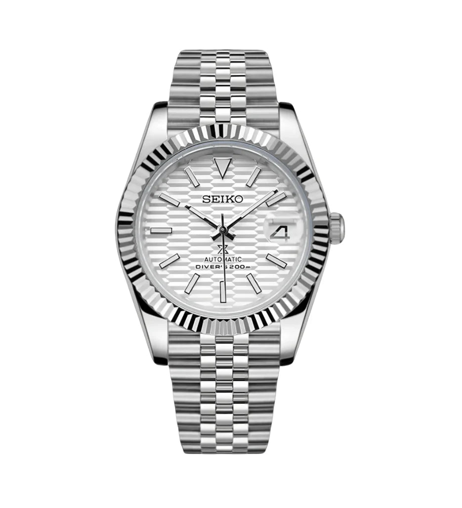 DateJust Mod Textured White