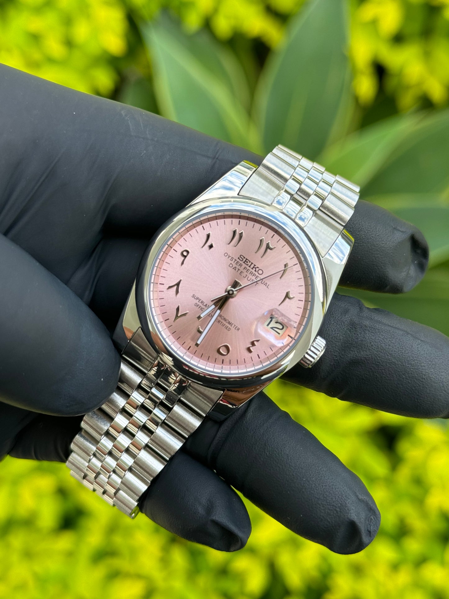 DateJust Ice Pink Arabic Dial Mod - 36mm In Stock